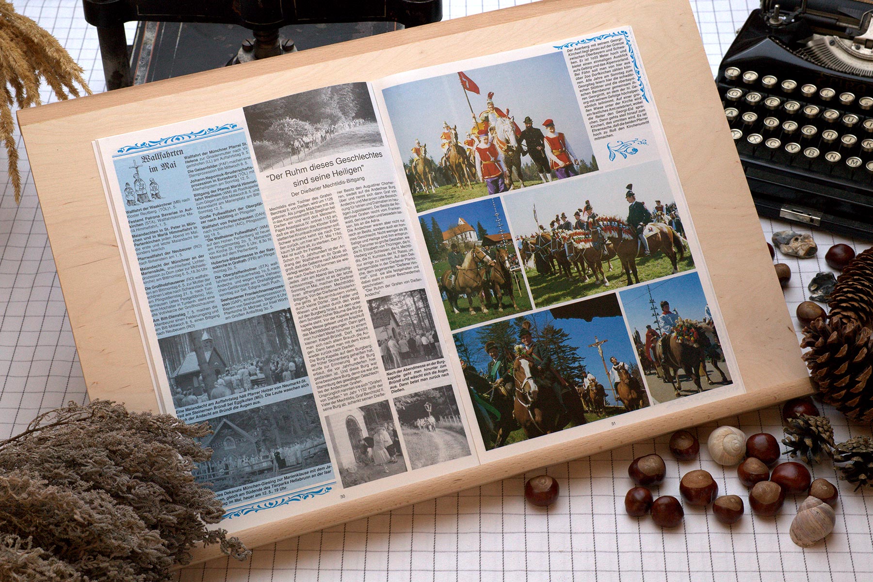 Der Oberbaierische Kalender 1991 mit vielen Fotos