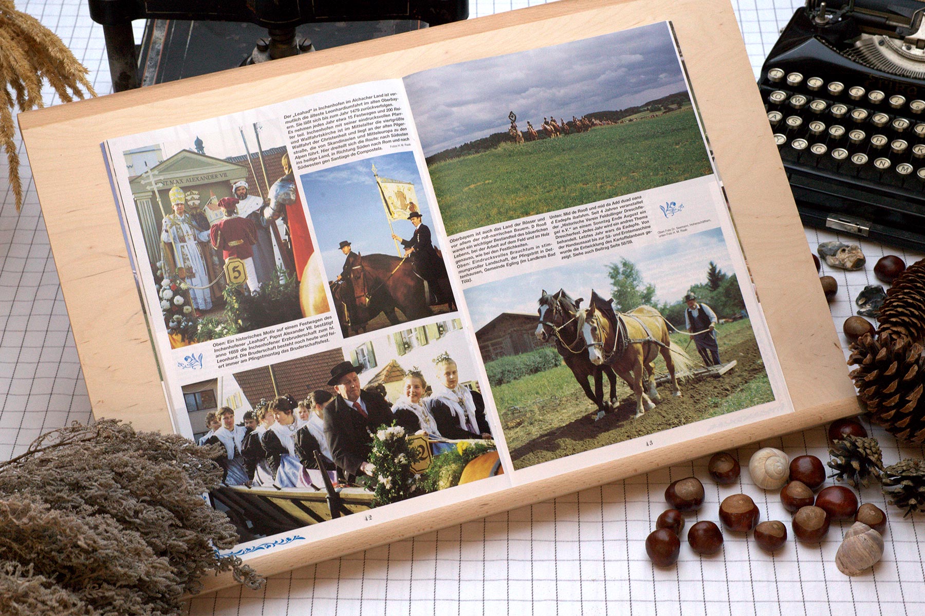Der Oberbaierische Kalender 1995 mit vielen Fotos