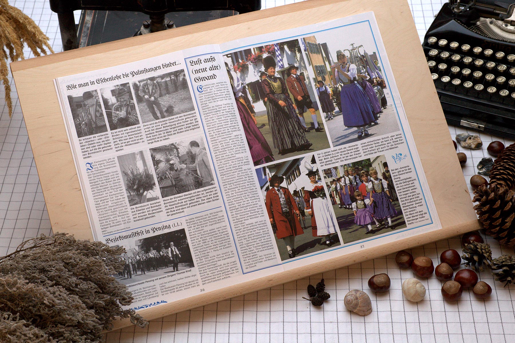 Der Oberbaierische Kalender 1996 mit vielen Fotos