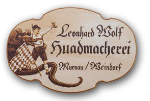 Hutmacherei Leonhard Wolf | Talweg 4 | 82418 Murnau/Weindorf