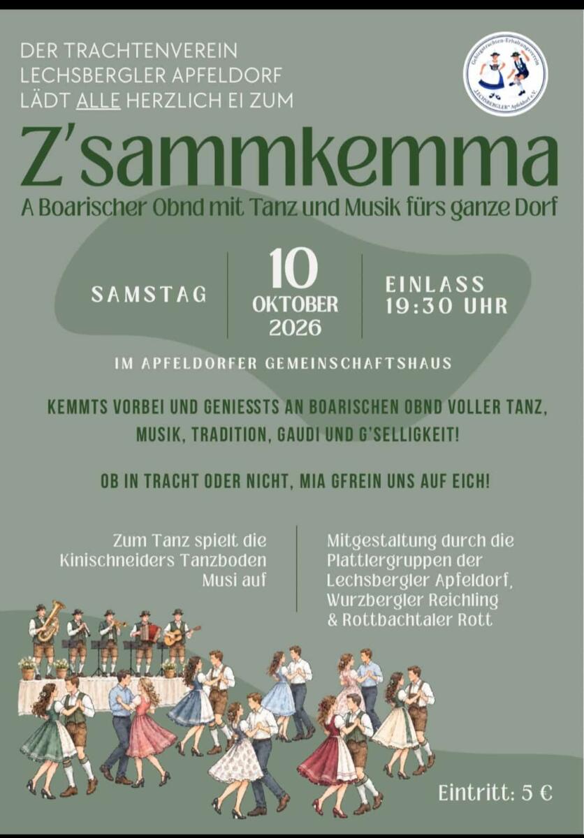 Z'SAMMKEMMA in Apfeldorf